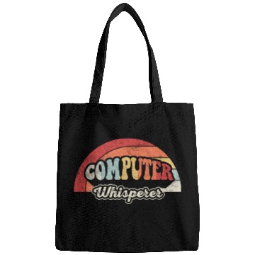 Discover Computer Whisperer Geek Nerd Funny Retro Vintage Bags