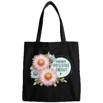Discover Radiate Positive Energy: Daisy and Bloom Art Bags
