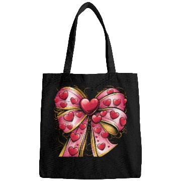 Discover Valentine day Heart Coquette bow Bowtiful Arrangem Bags