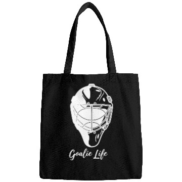 Discover Hockey Goalie Mask White Bags