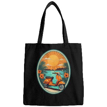 Discover Beach Sunset Orange Scooter by Tropical Bags