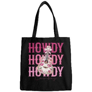 Discover Howdy Howdy Cowboy Pink Guitar Bags