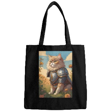 Discover Cat painting red black cat Bags