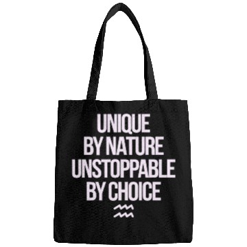 Discover Aquarius Zodiac Unique By Nature Unstoppable Bags