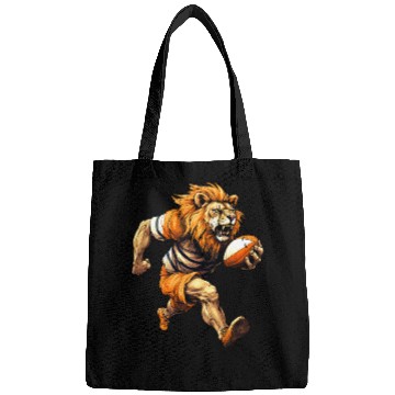 Discover Lion rugby player Bags