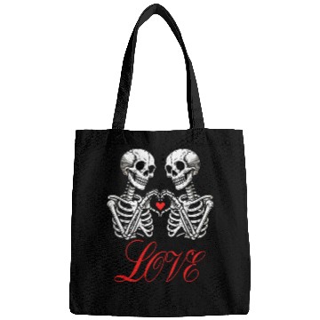 Discover Funny Valentines Day Skeleton Bags
