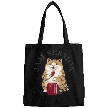 Discover Jam Session CAT – Retro Illustration Bags