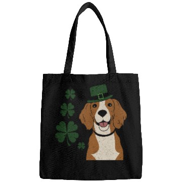 Discover Irish Setter and four leaf clover St Patrick's Day Bags