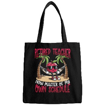 Discover Retired Teacher Master of My Own Schedule Bags