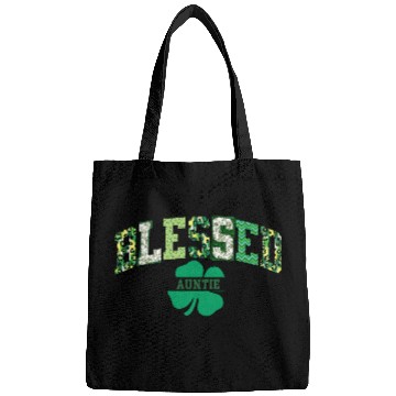 Discover Blessed Auntie St Patricks Day Spring and Summer Bags