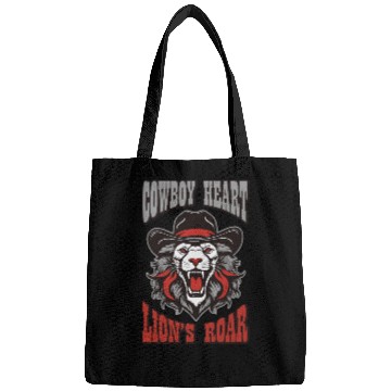 Discover Cowboy heart lion's roar Bags