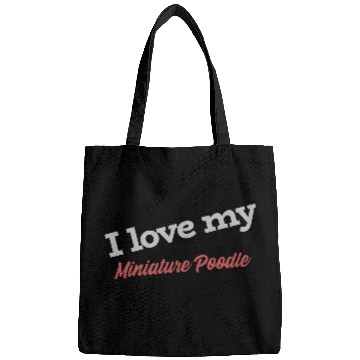 Discover I Love My Miniature Poodle Bags