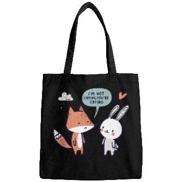 Discover Valentine's "I'm Not Crying" Design - Funny egyape Bags