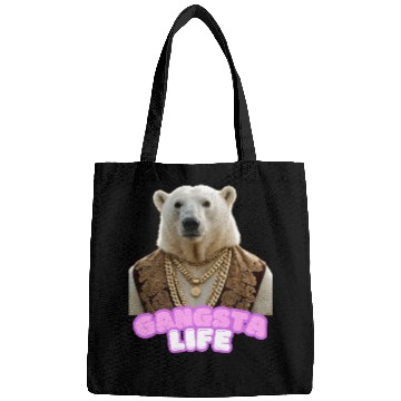 Discover Gangsta life polar bear 4 Bags