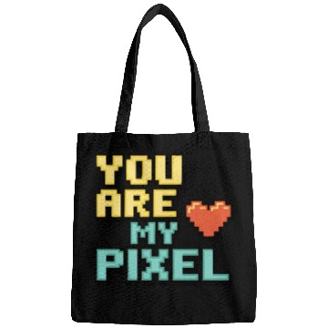Discover Gamer Valentine's Pixel 8-bit Gaming Couple Bags