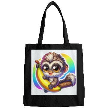 Discover Cute Monkey Stickers Bags