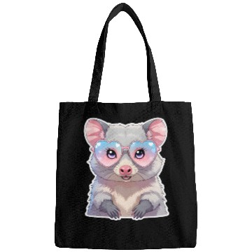 Discover Opossum with glasses Bags