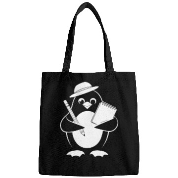 Discover Penguin Journalist Reporter With Notebook Bags