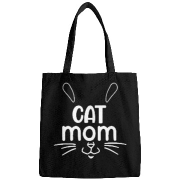 Discover Cat Mom Whisker Design Bags