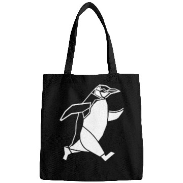 Discover Running Jogging Penguin Geometry Art Bags