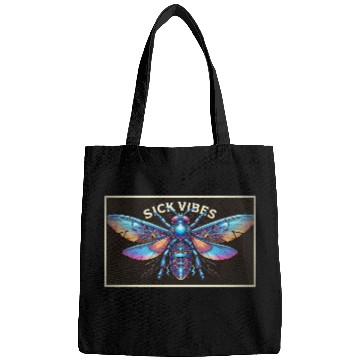 Discover Futuristic Cyberpunk Mecha Moth with Neon Wings Bags