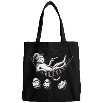 Discover Easter Cat Chill Mode Bags