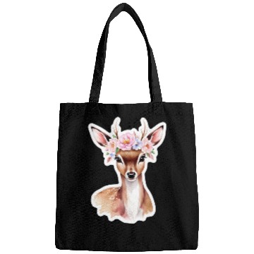 Discover deer with flower Bags