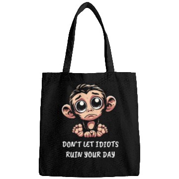 Discover Sad monkey emotional loyal chimpanzee Bags