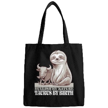 Discover Bullish By Nature Taurus Zodiac Sloth Bags