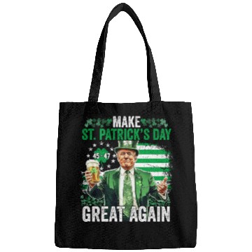Discover Make St Patricks Day Great Again Funny Trump Bags