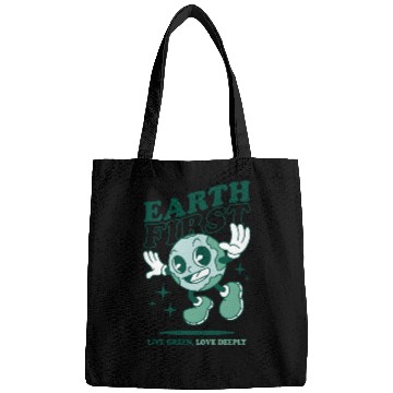 Discover Earth First Retro Cartoon Bags