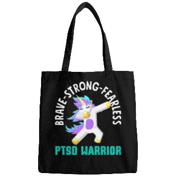 Discover Brave Strong Fearless PTSD Awareness Bags