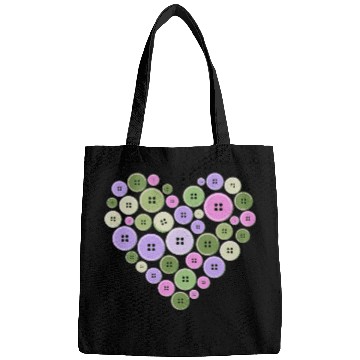 Discover Pastel Pink Green Purple Button Heart Bags
