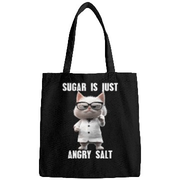 Discover Sugar Is Just Angry Salt Cat Meme Science Bags