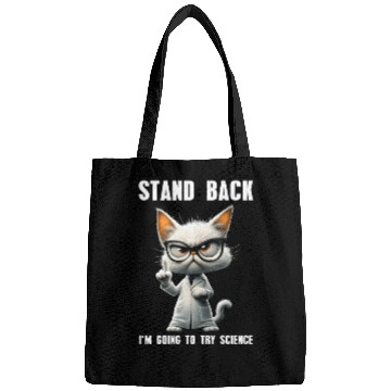 Discover I'm Going To Try Science Science Cat Meme Bags