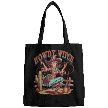 Discover Howdy Witch Cowgirl Lasso Design Bags