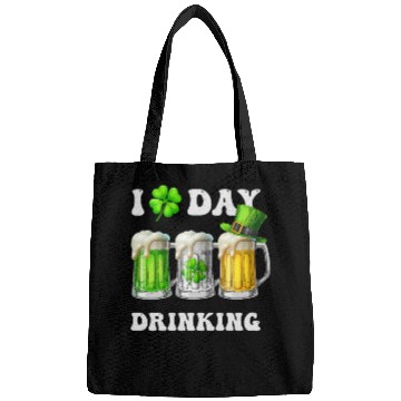 Discover I Love Day Drinking Beer Shamrock St Patrick’s Day Bags