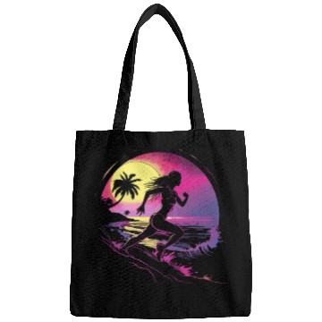 Discover Female Runner Synthwave Bags