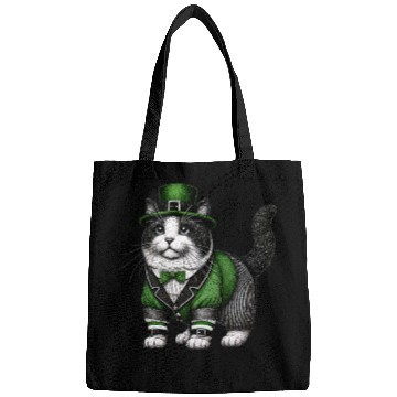 Discover Lucky Cat in Green - St. Patrick’s Day Bags