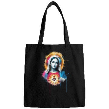 Discover Our Lady Street Art Style Bags