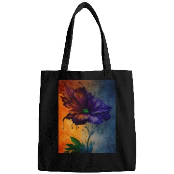Discover flower abstract Bags