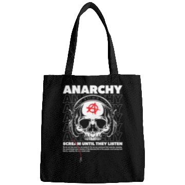 Discover Anarchy Scream Until They Listen Punk Bags