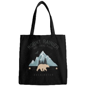 Discover Mount Rainier National Park Est. 1889 Washington Bags