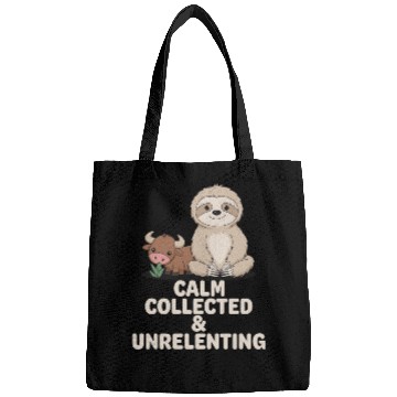 Discover Taurus Zodiac Sloth Calm Collected & Unrelenting Bags