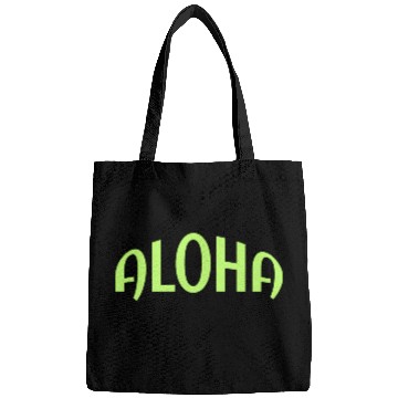 Discover Neon Green ALOHA Graphics Bags
