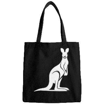 Discover Wild Animal Silhouette With Typical Kangaroo Pose Bags
