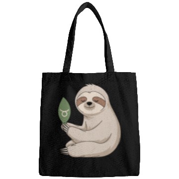 Discover Taurus Zodiac Sloth Embracing Serenity Bags