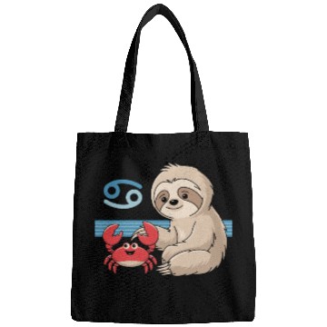 Discover Cancer Zodiac Sloth with Adorable Crab Bags