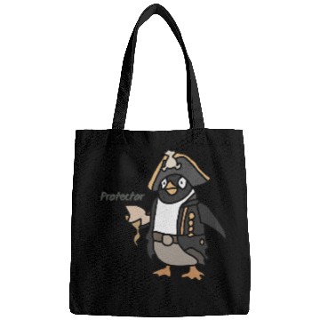 Discover Cool Minimalist Penguin Chilling | Funny Bags