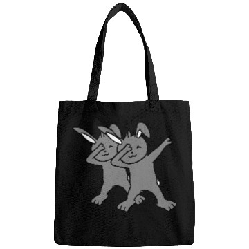 Discover 2 Rabbits Dabbing Dab Dance Pose Dancing Friends Bags